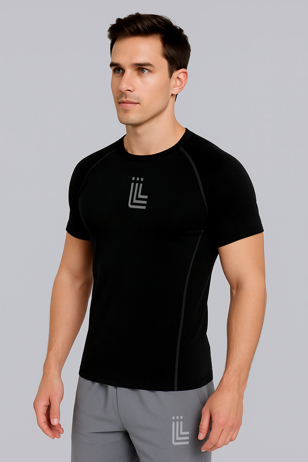 Black Compression T-shirt For Men