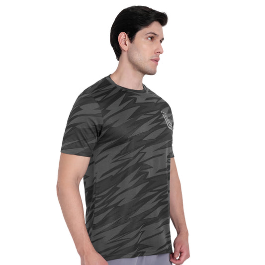 Black & Grey Work-out T-Shirt for Men