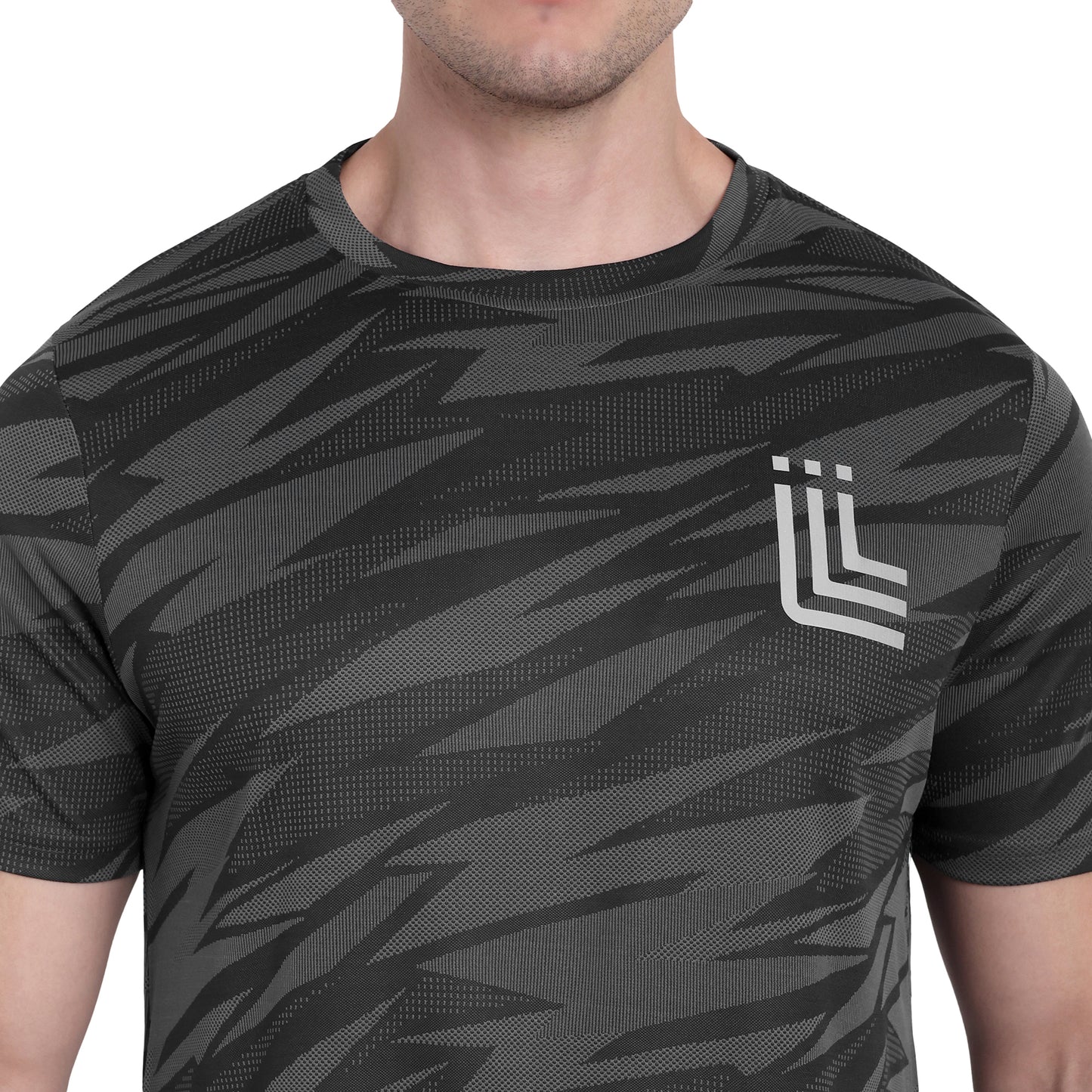 Black & Grey Work-out T-Shirt for Men
