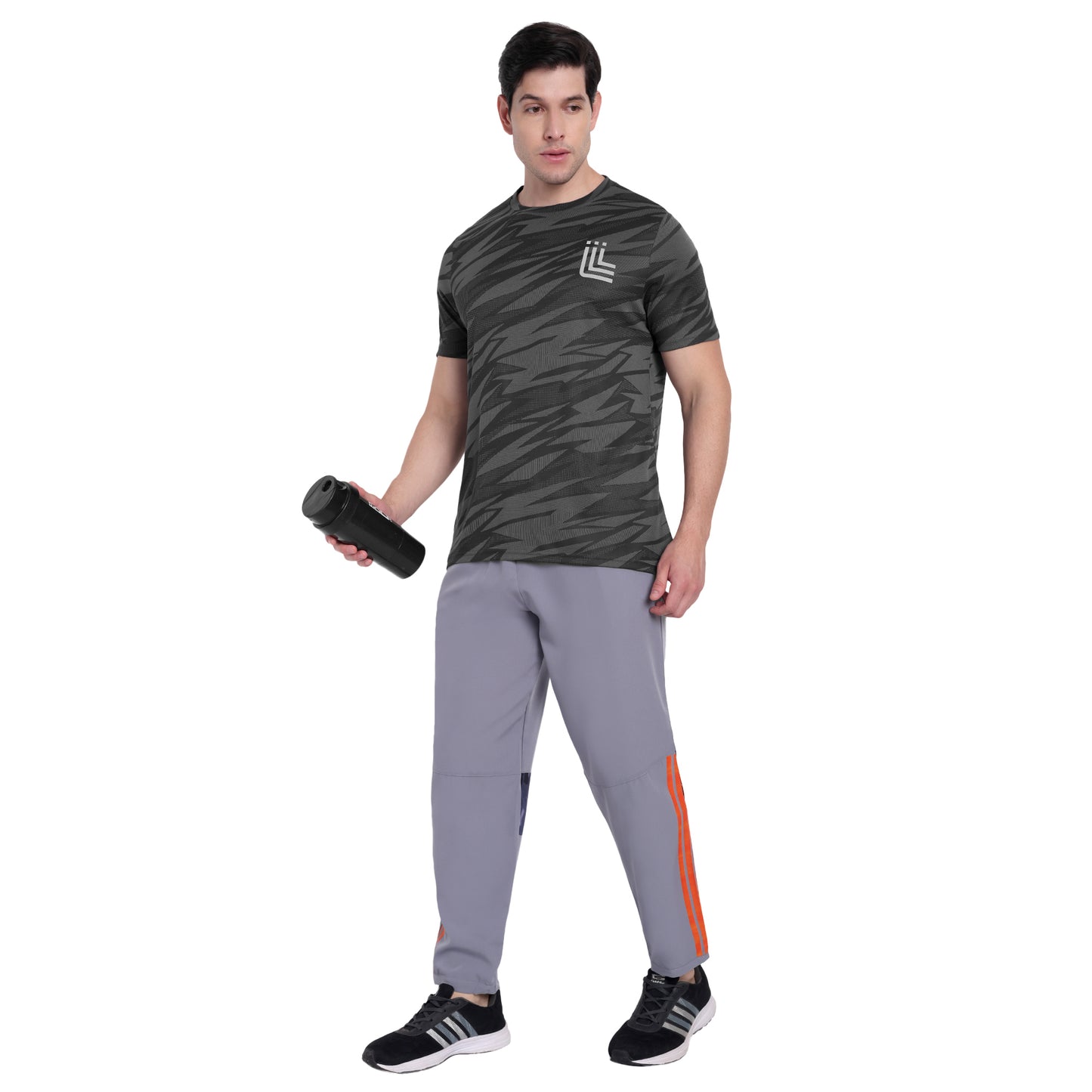 Black & Grey Work-out T-Shirt for Men