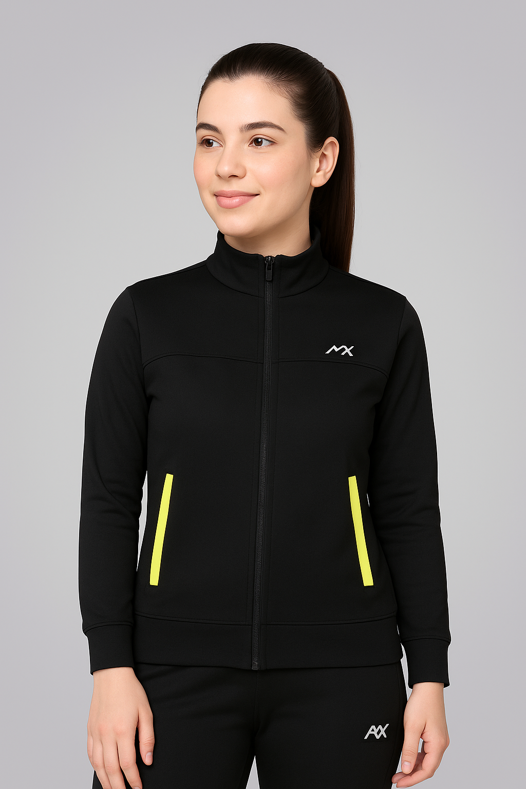 Black Gym Hoodie Jacket For Women