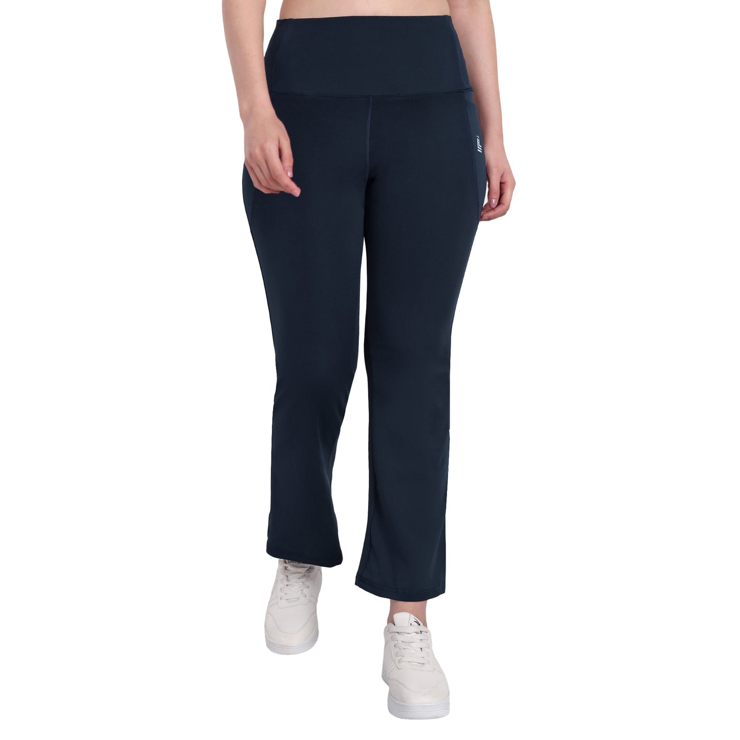 Blue Flare Wide Leg Gym Leggings
