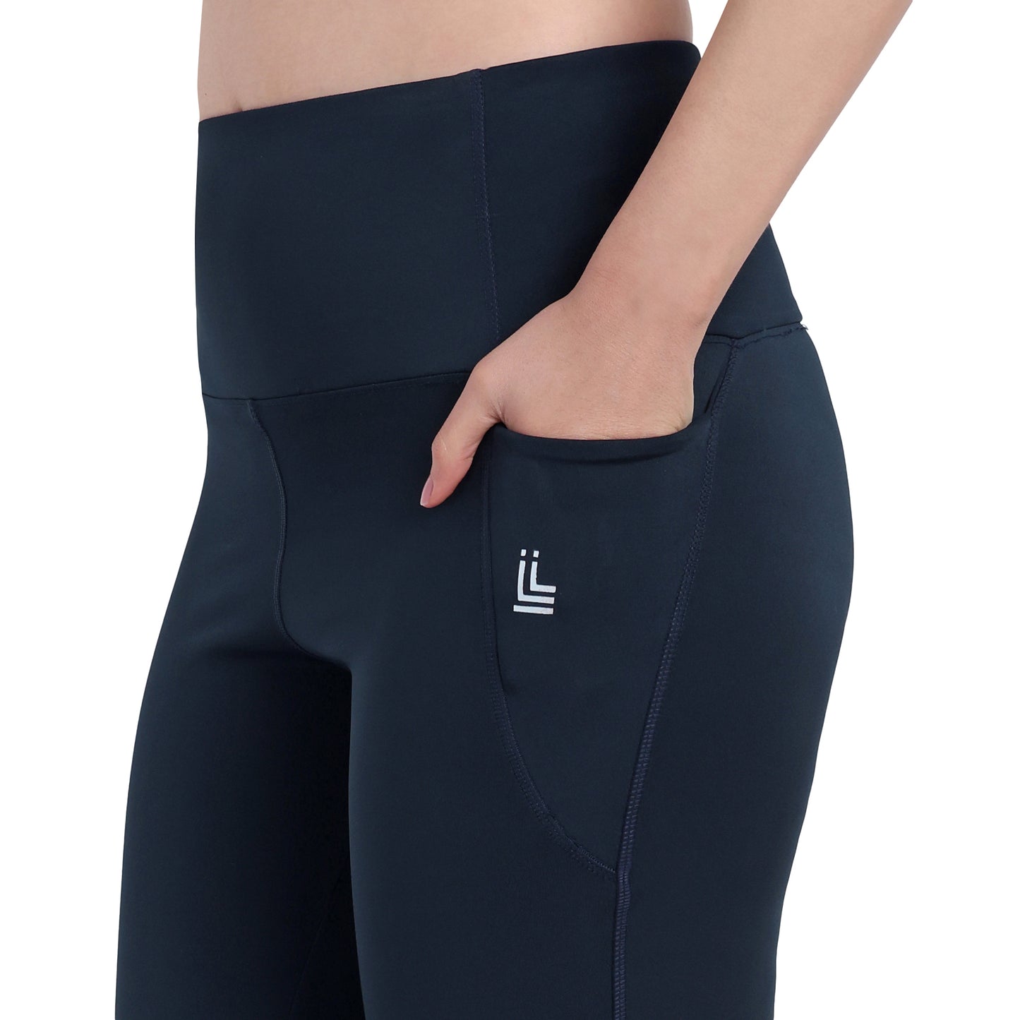 Blue Flare Wide Leg Gym Leggings