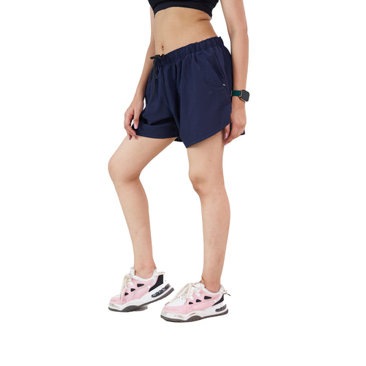 Blue Running Sports Shorts For Women