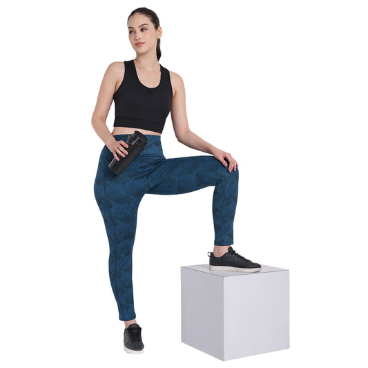 Women Dark Blue Leggings for Gym