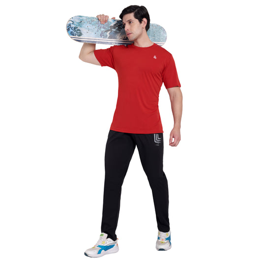 Red Rapid Dry Training T-Shirt for Men
