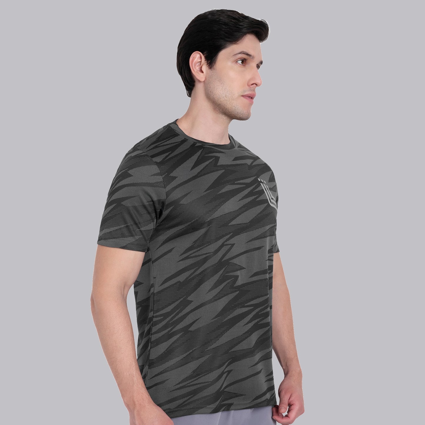 Black & Grey Work-out T-Shirt for Men