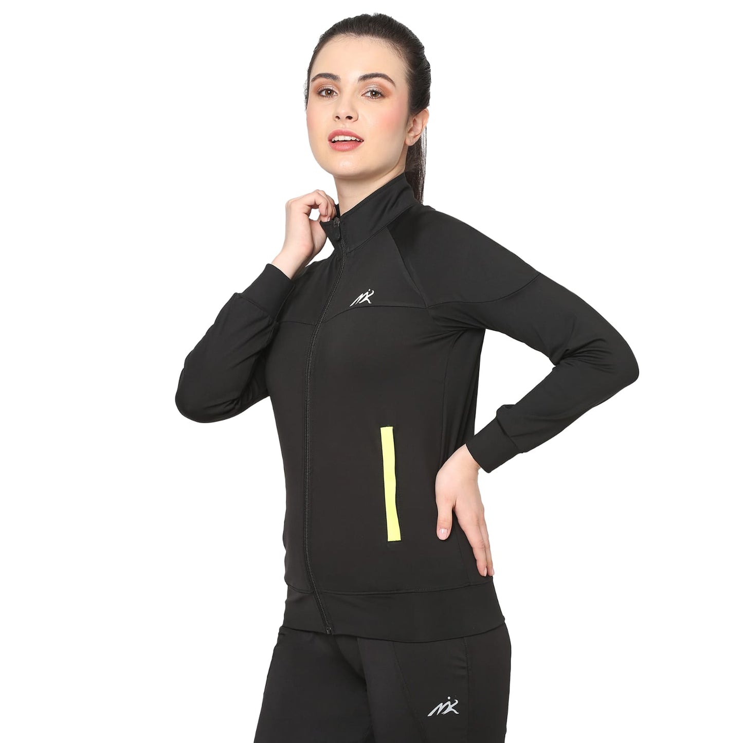 Black Sports & Training Jacket For Women