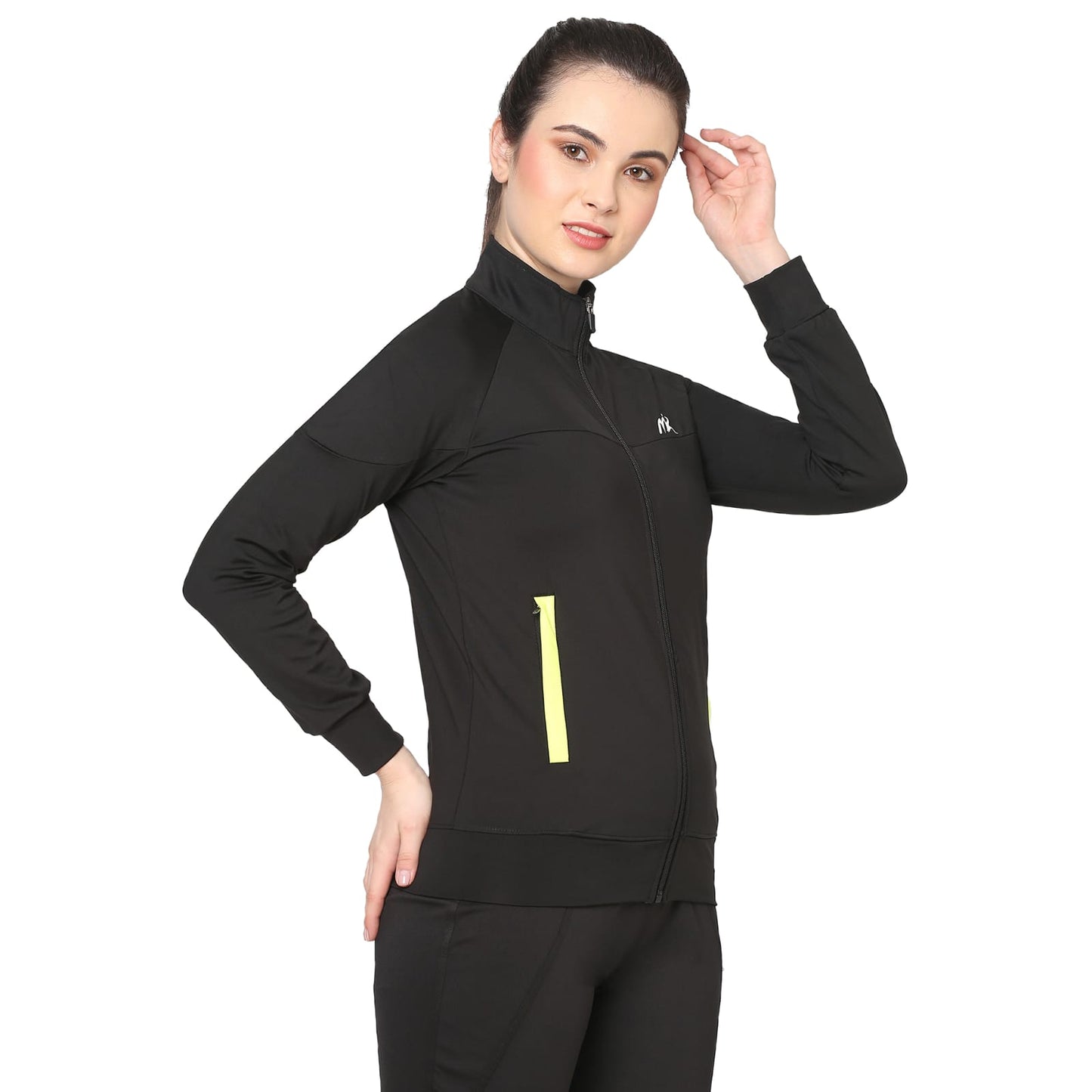 Black Sports & Training Jacket For Women