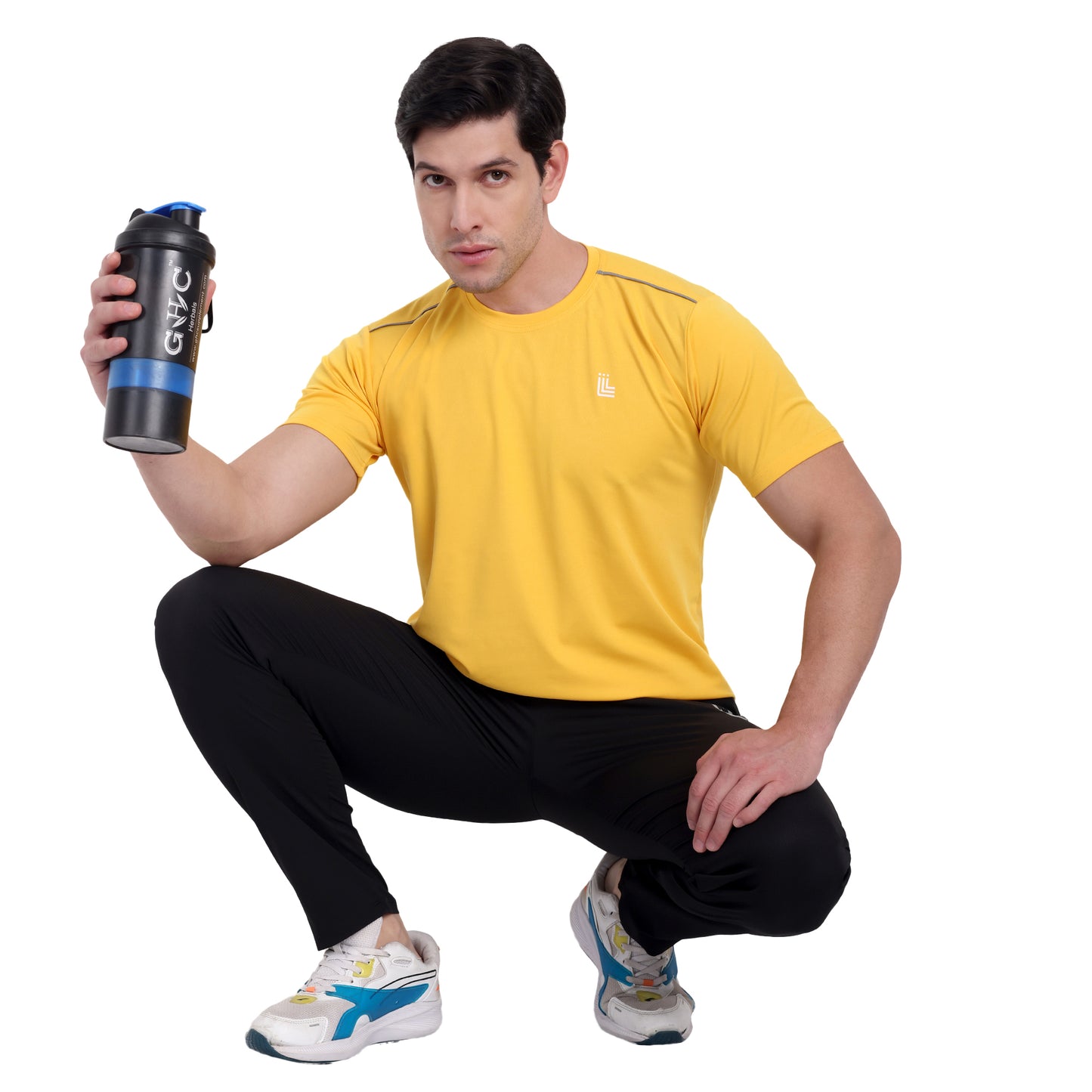Yellow Gym T-Shirt for Men