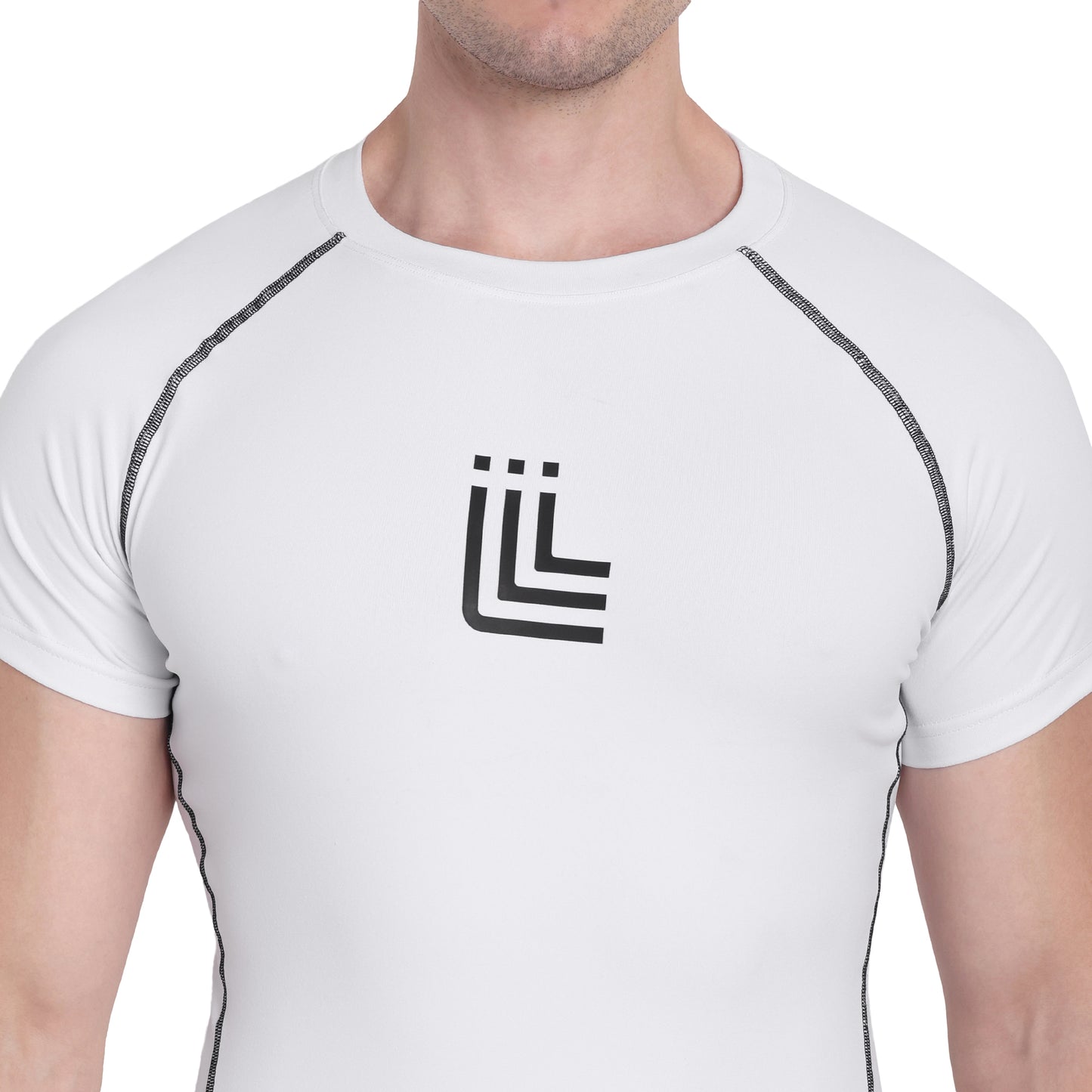 White Gym Compression T-shirt for men