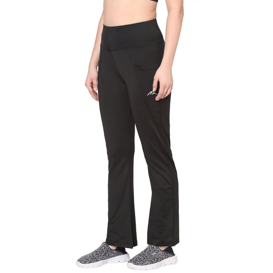 Black Flare Wide Leg Gym Leggings