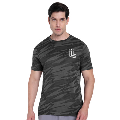 Black & Grey Work-out T-Shirt for Men