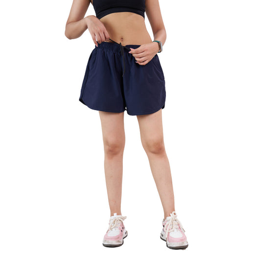 Blue Running Sports Shorts For Women