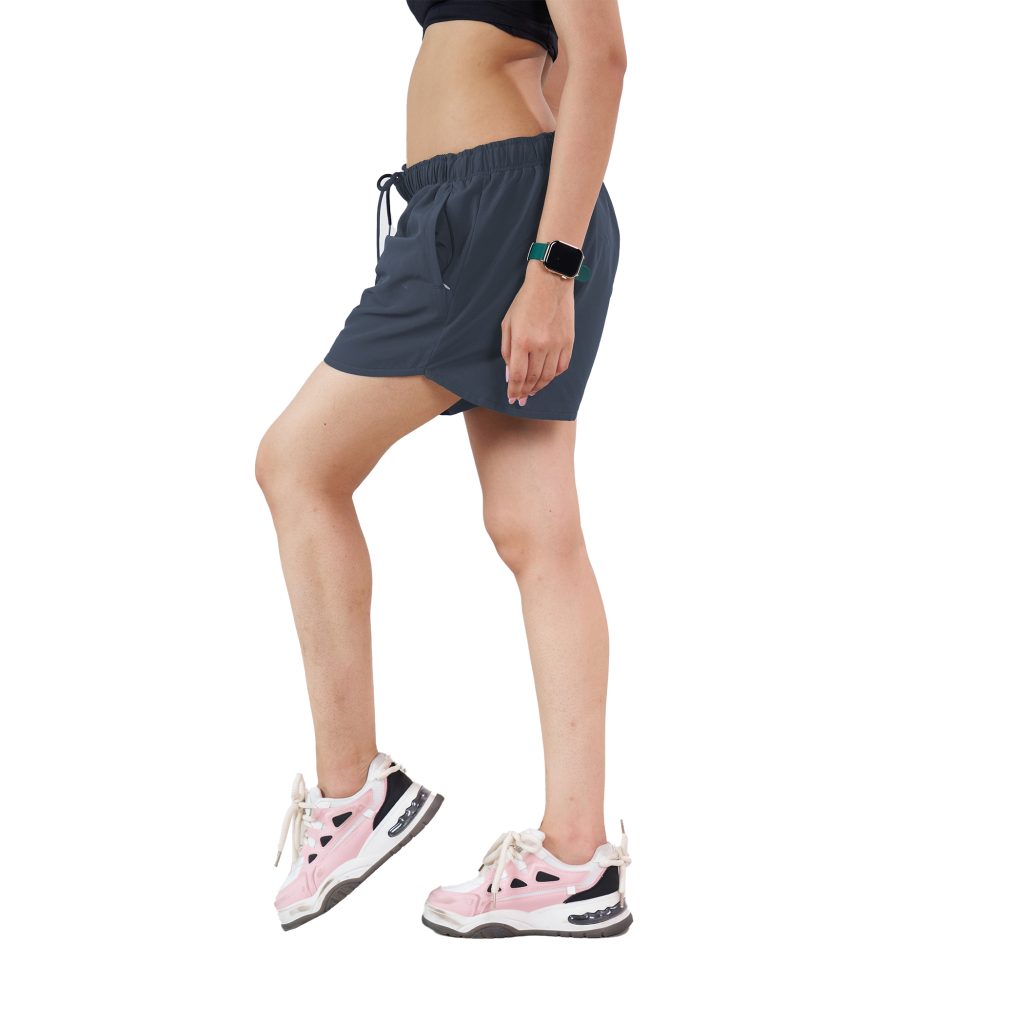 Dark Grey Sports & Running Shorts For Women