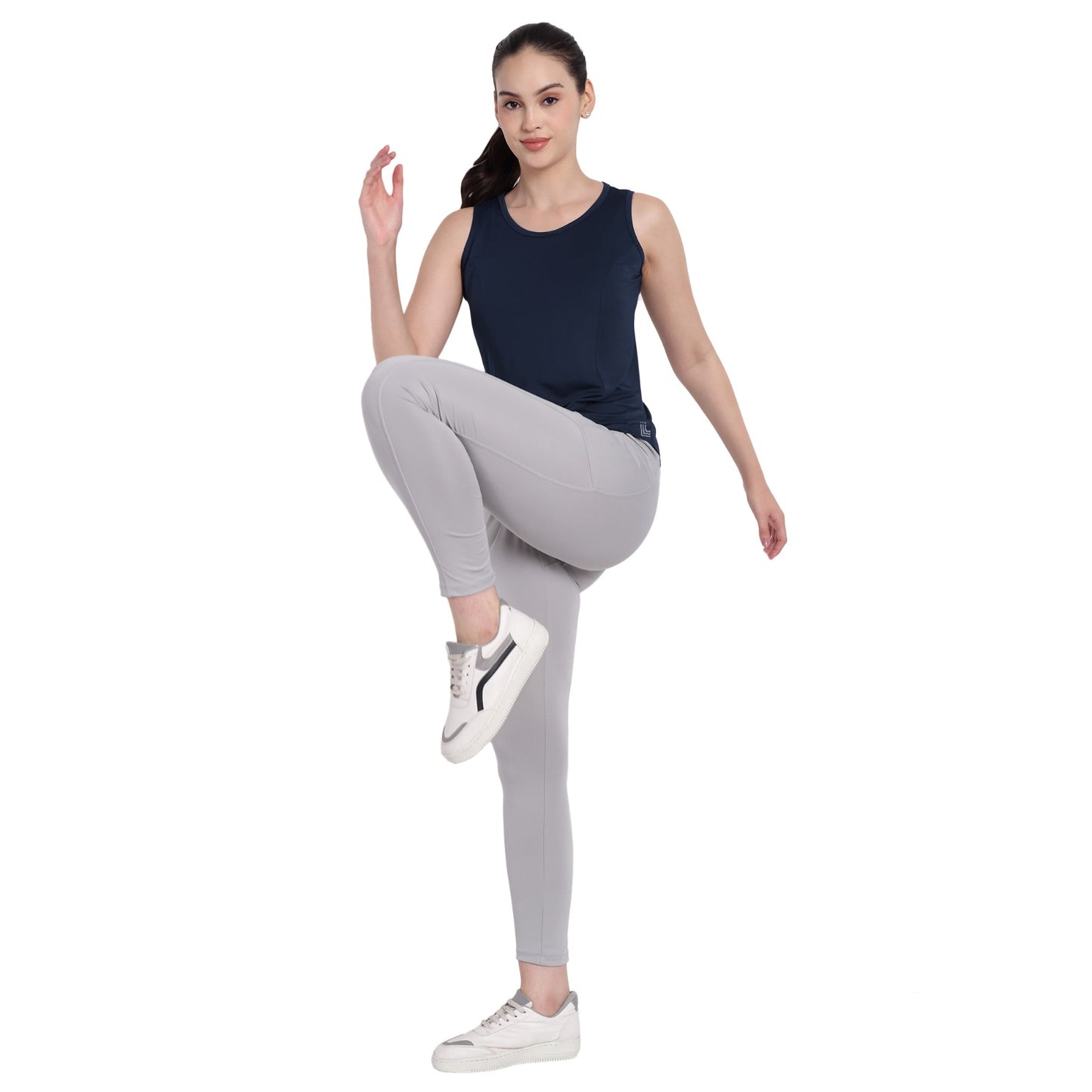 Blue Sports Gym Tank Top For Women