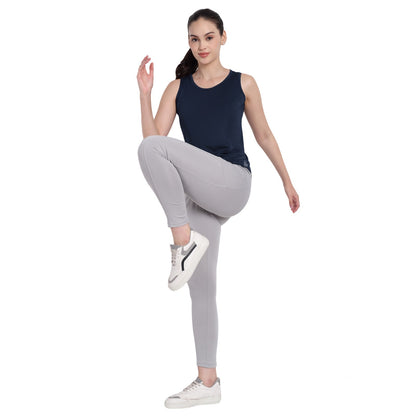 Blue Sports Gym Tank Top For Women