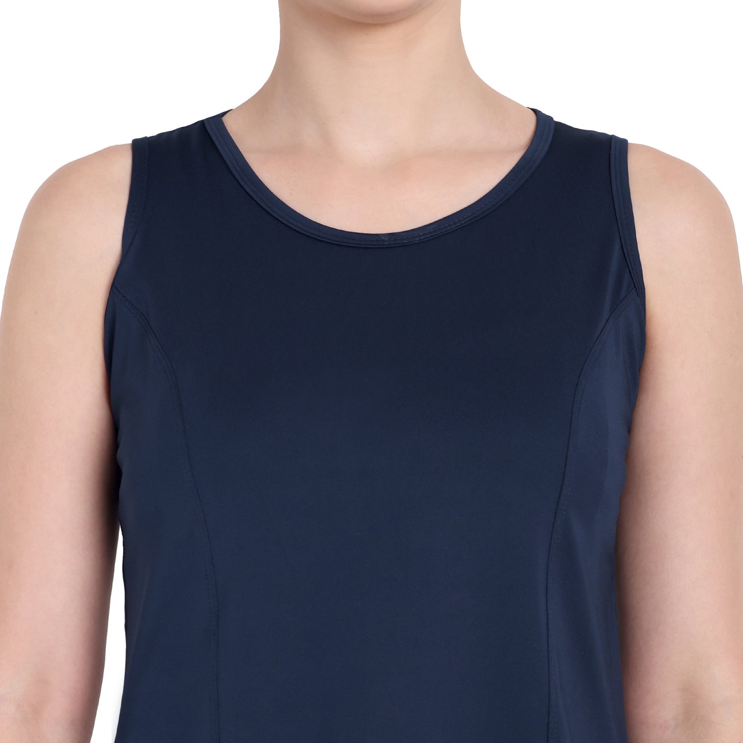 Blue Sports Gym Tank Top For Women