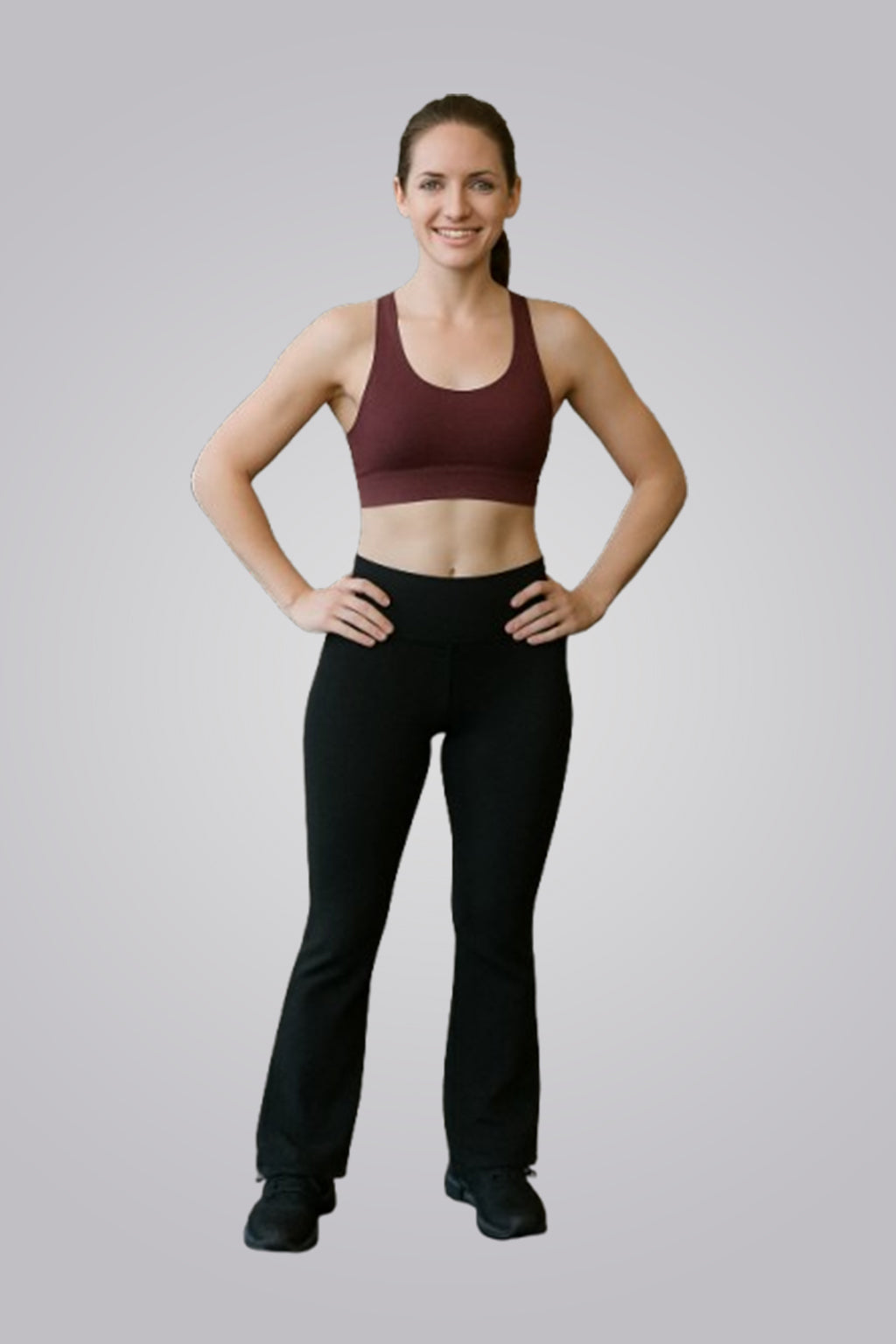 Black Flare Wide Leg Gym Leggings