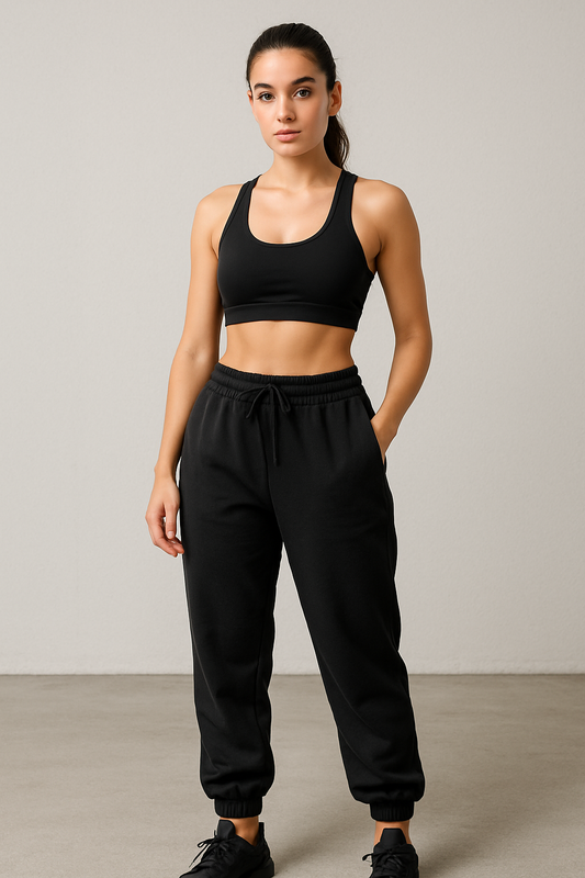 Black Baggy Joggers For Women
