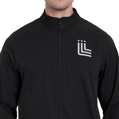 Black Light Weight Training or Gym Jacket For Men