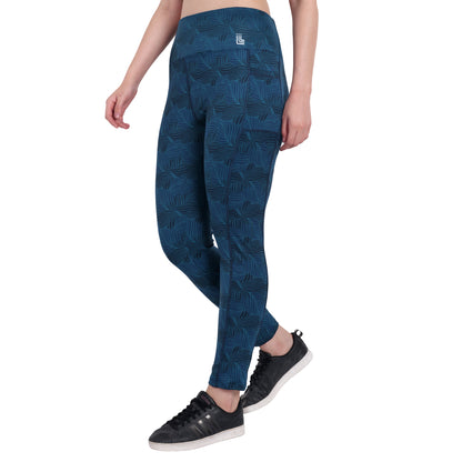 Women Dark Blue Leggings for Gym