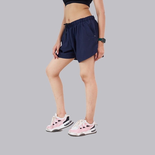 Blue Running Sports Shorts For Women