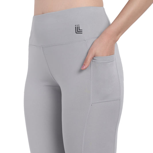 Women Gym Leggings Light Grey