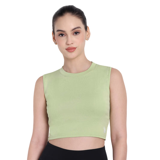 Lime Green Gym Tank Top For Women