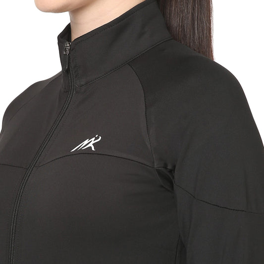 Black Sports & Training Jacket For Women