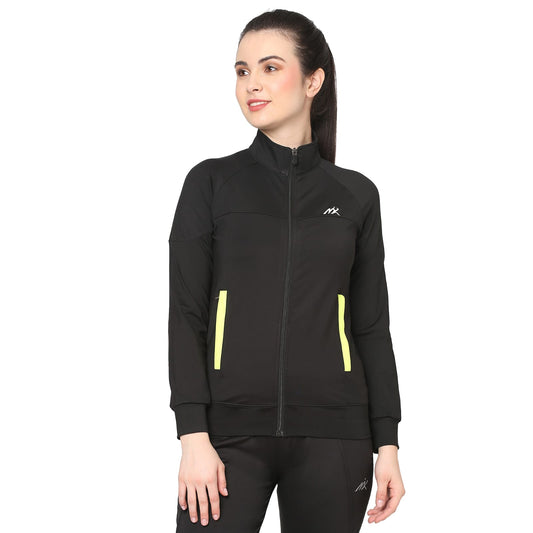 Black Sports & Training Jacket For Women