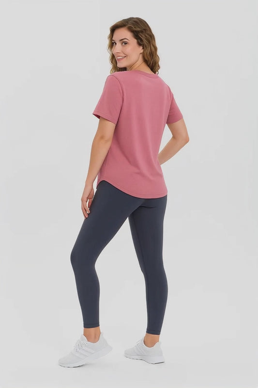 Pink Dri-Fit Sports T-Shirt For Women